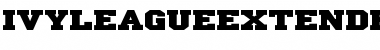 Download IvyLeagueExtendedSolid Regular Font Title Preview