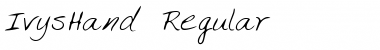 Download IvysHand Regular Font Title Preview