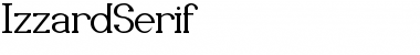 Download IzzardSerif Regular Font Title Preview