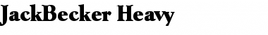 Download JackBecker-Heavy Regular Font