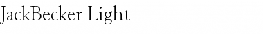 Download JackBecker-Light Regular Font