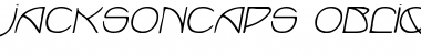 Download JacksonCaps Oblique Font