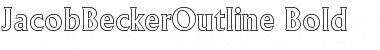 Download JacobBeckerOutline Bold Font