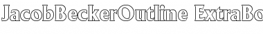 Download JacobBeckerOutline-ExtraBold Regular Font
