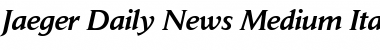 Download Jaeger Daily News ItalicBold Font