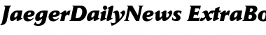Download JaegerDailyNews-ExtraBold Extra BoldItalic Font