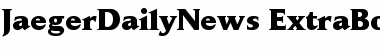 Download JaegerDailyNews-ExtraBold Extra Bold Font