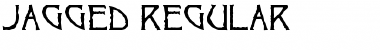 Download Jagged Regular Font