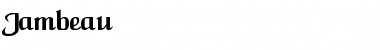 Download Jambeau Normal Font Title Preview