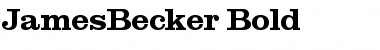 Download JamesBecker Bold Font Title Preview