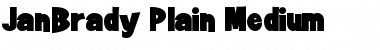Download JanBrady-Plain Medium Font