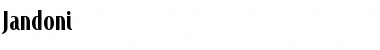 Download Jandoni Regular Font Title Preview