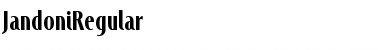 Download Jandoni Medium Font Title Preview