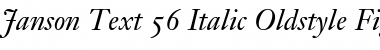 Download JansonText RomanSC Italic Font Title Preview