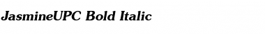 Download JasmineUPC Bold Italic Font
