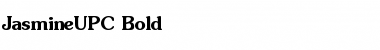 Download JasmineUPC Bold Font Title Preview