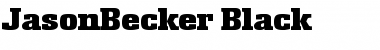 Download JasonBecker-Black Font