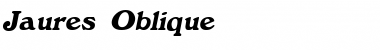 Download Jaures Oblique Font