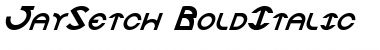 Download JaySetch BoldItalic Font Title Preview