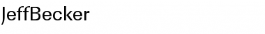 Download JeffBecker Regular Font Title Preview