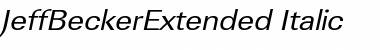Download JeffBeckerExtended Italic Font Title Preview