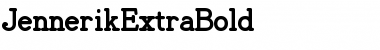 Download JennerikExtraBold Regular Font Title Preview