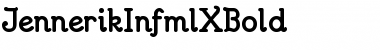 Download JennerikInfmlXBold Regular Font Title Preview