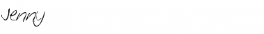 Download Jenny Handwriting Font Title Preview