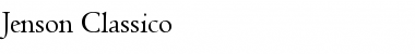 Download Jenson Classico Regular Font Title Preview