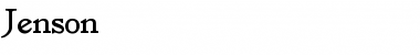 Download Jenson Roman Font Title Preview