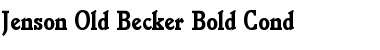 Download Jenson Old Becker Bold Cond Font