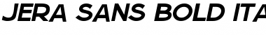 Download Jera Sans Bold Italic JL Regular Font Title Preview