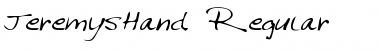 Download JeremysHand Regular Font Title Preview