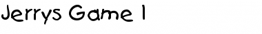 Download Jerry's Game 1 Regular Font Title Preview