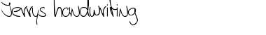 Download Jerry's handwriting Regular Font Title Preview