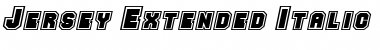 Download JerseyExtended Italic Font Title Preview