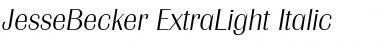 Download JesseBecker-ExtraLight Italic Font Title Preview