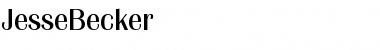 Download JesseBecker Regular Font Title Preview