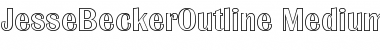 Download JesseBeckerOutline-Medium Regular Font Title Preview