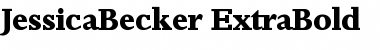Download JessicaBecker-ExtraBold Font