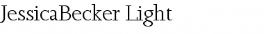Download JessicaBecker-Light Regular Font Title Preview
