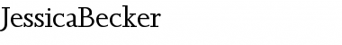 Download JessicaBecker Regular Font Title Preview