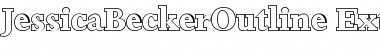 Download JessicaBeckerOutline-ExtraBold Regular Font Title Preview