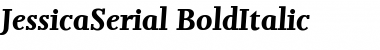 Download JessicaSerial BoldItalic Font Title Preview