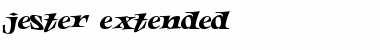 Download jester extended Regular Font Title Preview