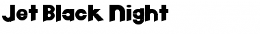 Download Jet Black Night Regular Font Title Preview