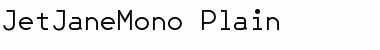 Download JetJaneMono Plain Font Title Preview