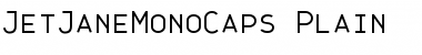 Download JetJaneMonoCaps Plain Font Title Preview