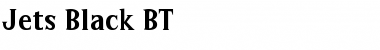 Download JetsBlack BT Regular Font Title Preview