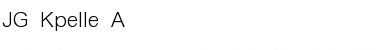 Download JG Kpelle A Regular Font Title Preview